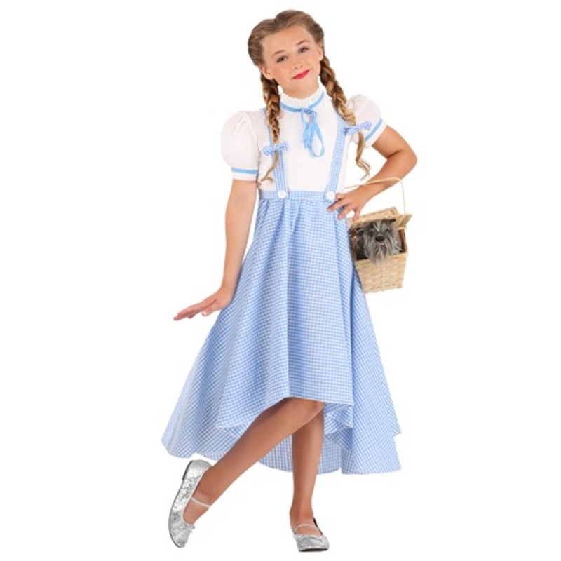 Hi-Lo Gingham Kansas Girl Costume Dress for Kids X-Small