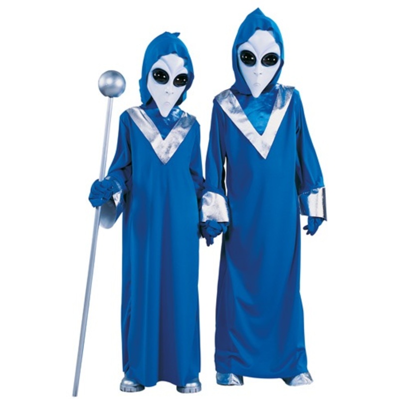 Kid's Blue Space Alien Costume Small (4-6)