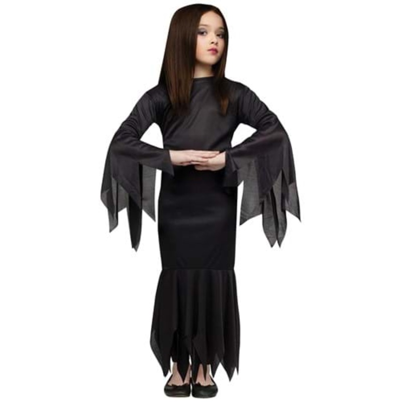 Morticia Girl's Costume Dress Small