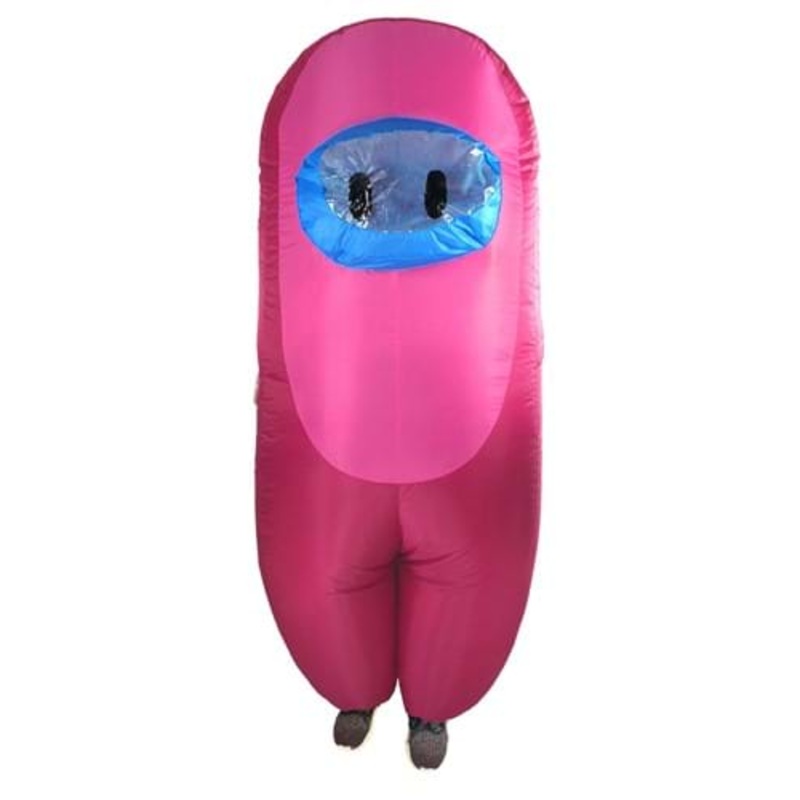 Pink Sus Crewmate Killer Costume for Kids Standard