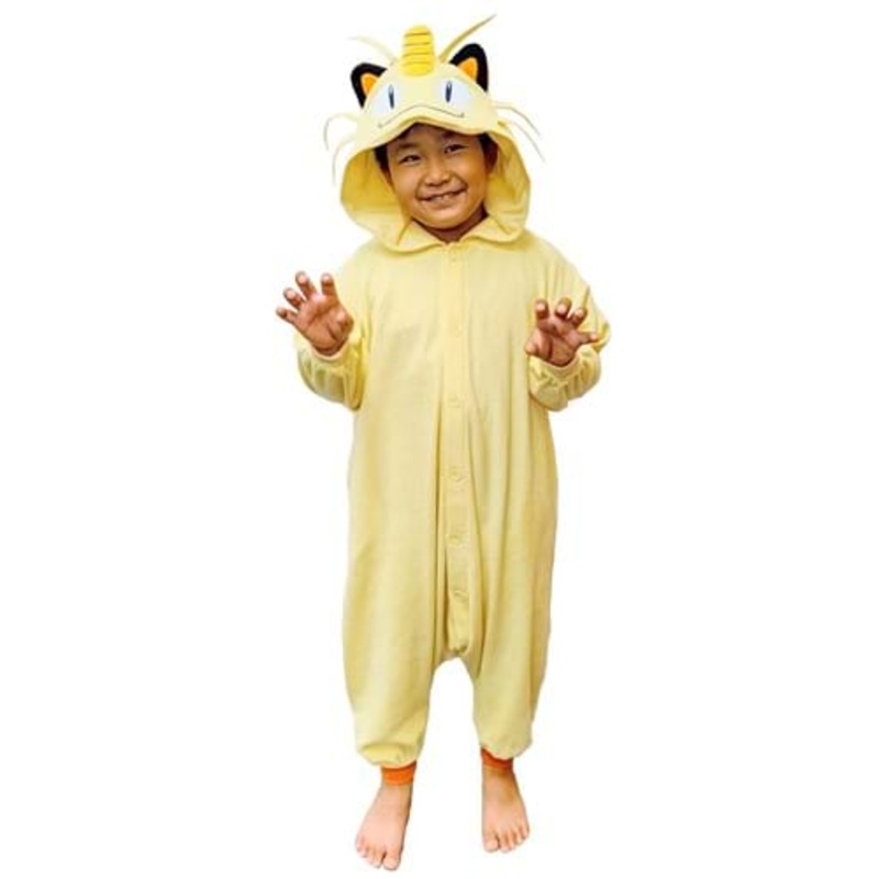 Pokemon Meowth Kigurumi Costume for Kids Standard