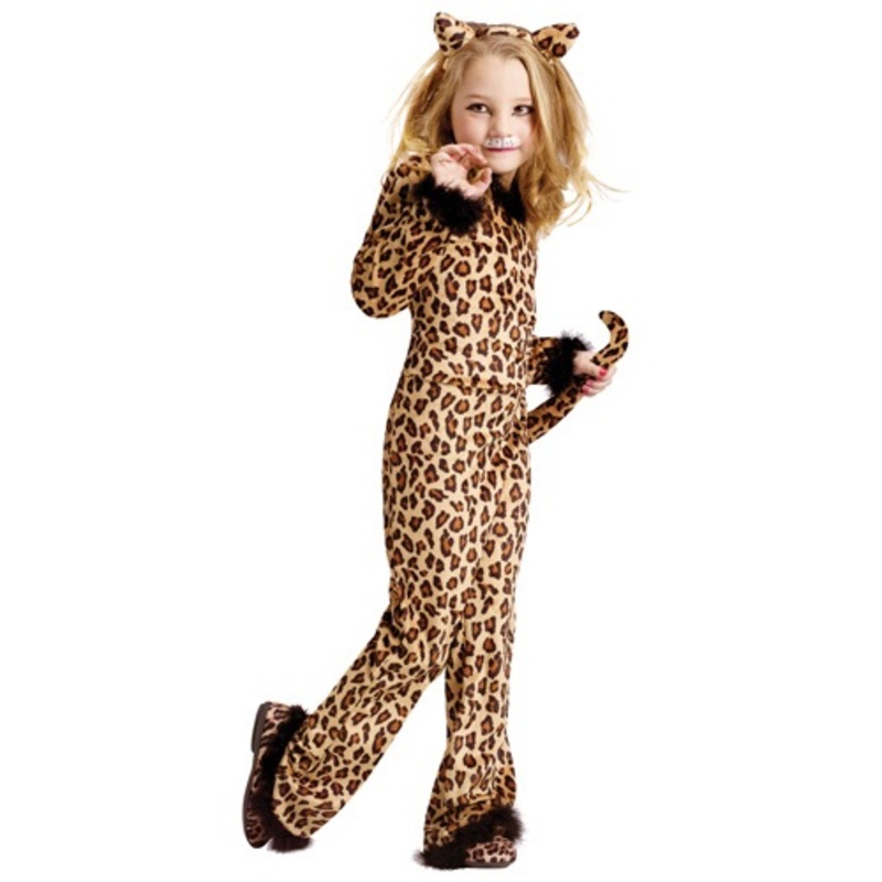 Pretty Leopard Girl's Costume Medium (8-10)