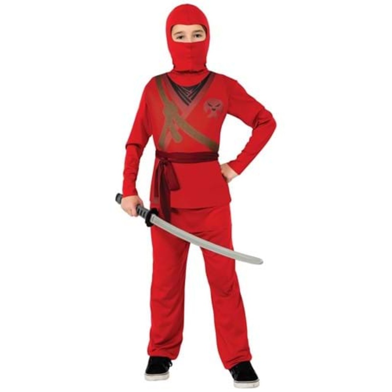 Red Ninja Costume for Kid's Small