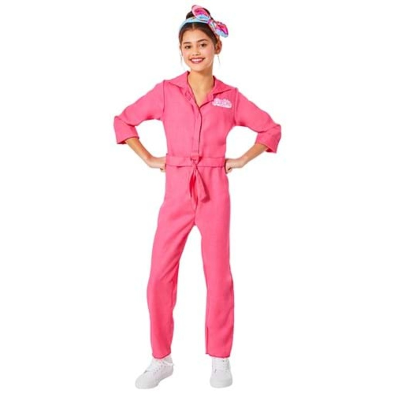 Barbie Movie Pink Jumpsuit Girl's Costume Medium
