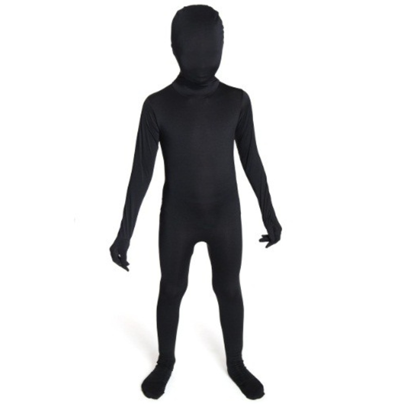 Black Morphsuit Costume for Kids Small