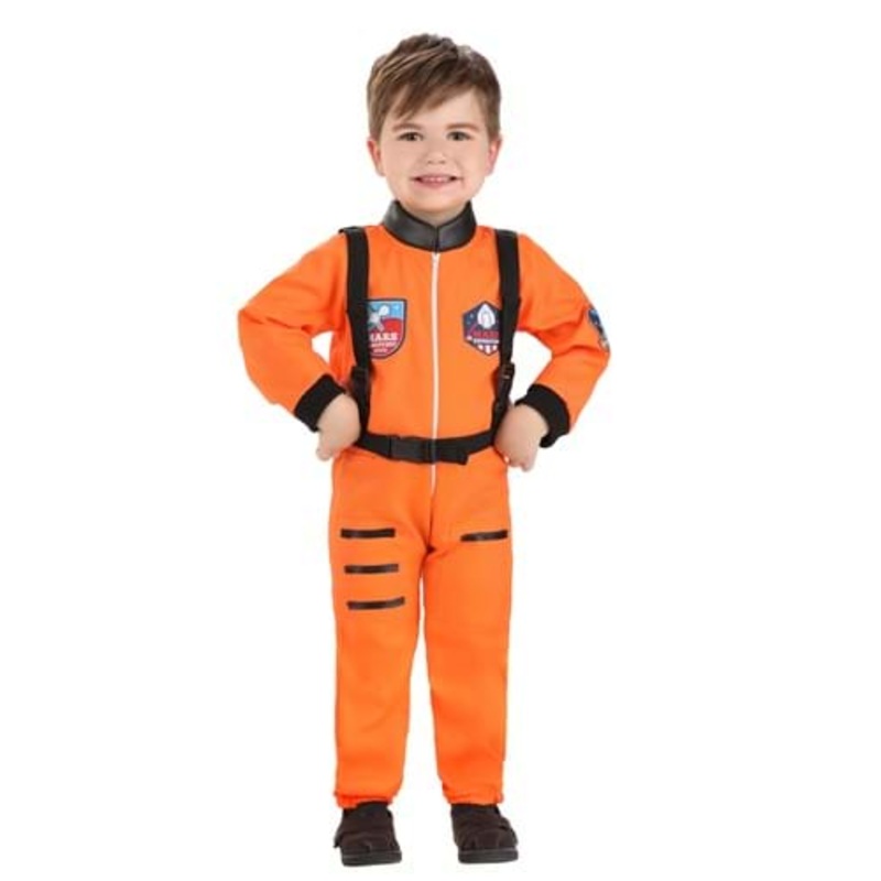 Classic Orange Toddler Astronaut Costume 2T/4T