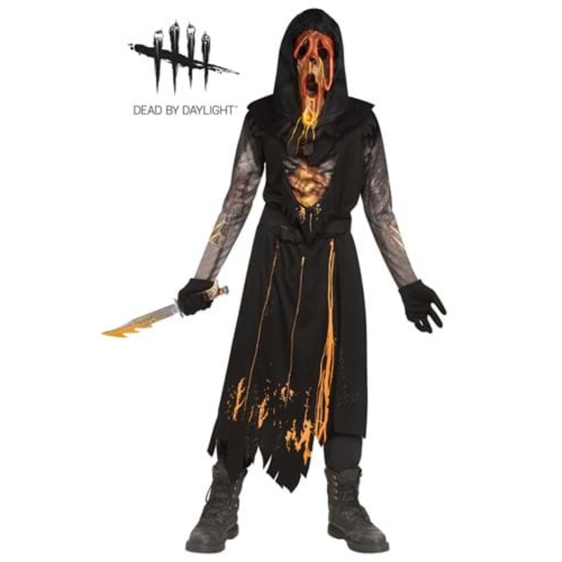 Dead by Daylight Scorched Ghost Face Costume for Kids Medium