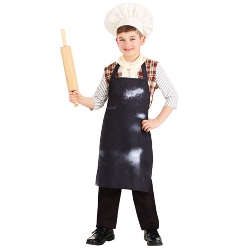 Fairytale Baker Boy's Costume Small
