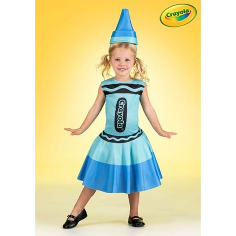 Girl's Toddler Blue Crayon Costume Dress 2T