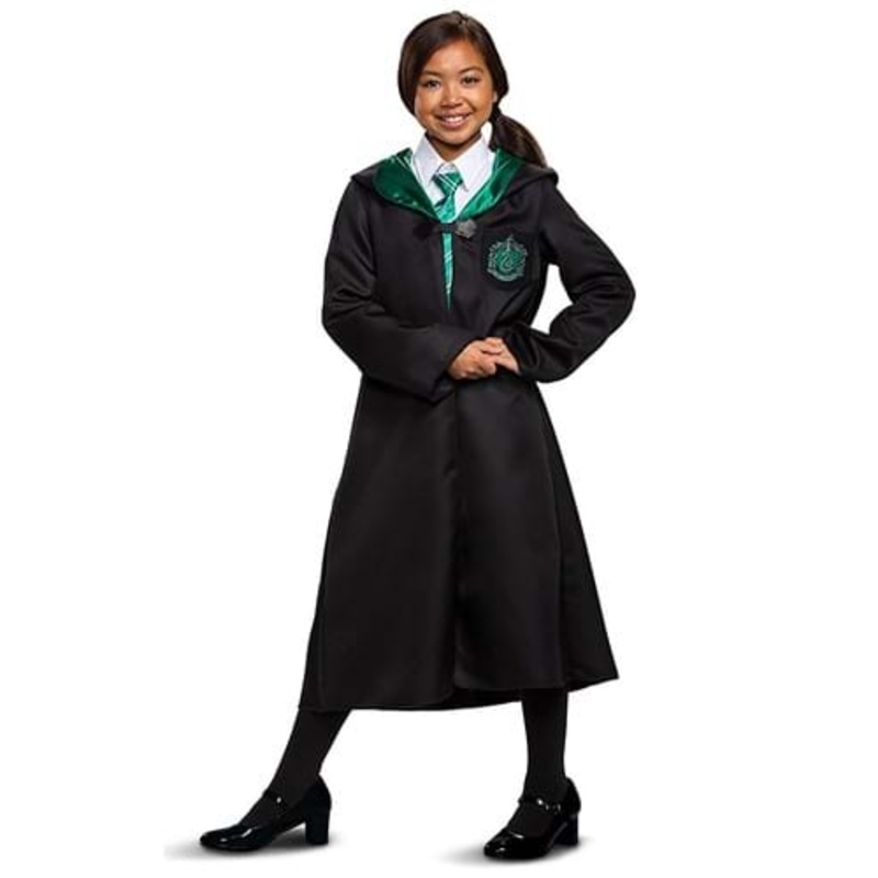 Harry Potter Classic Slytherin Robe Costume for Kids Size 4/6