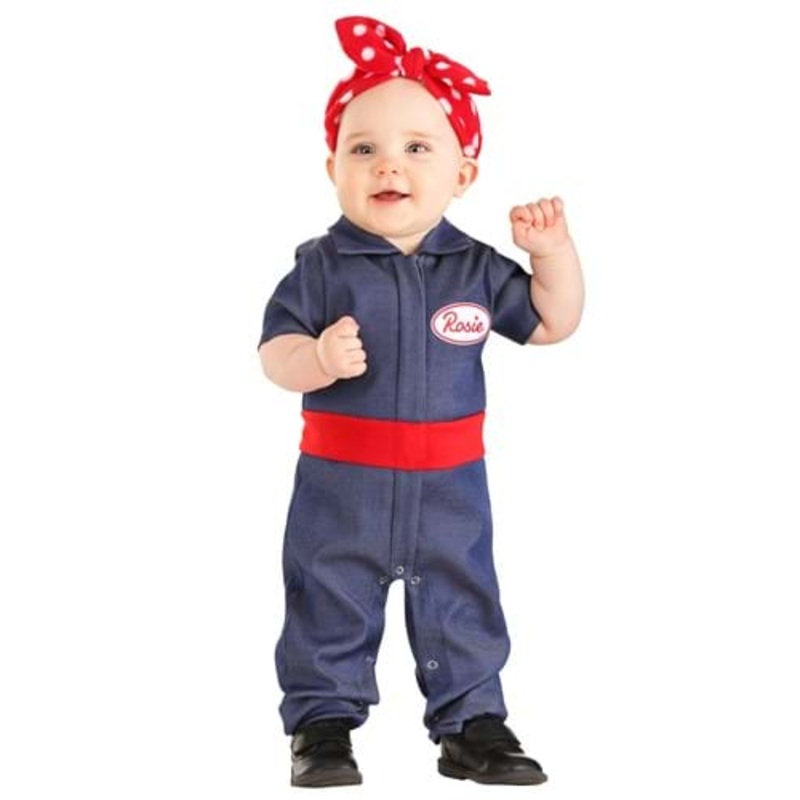Infant Rosie the Riveter Costume 0/3 Months