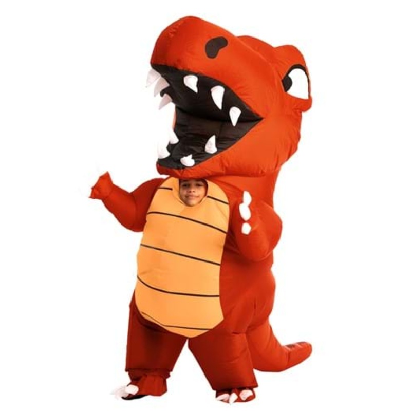 Inflatable Red Dino Costume Medium