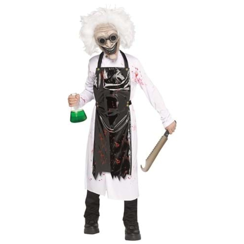 Scary Mad Scientist Kid's Costume Medium