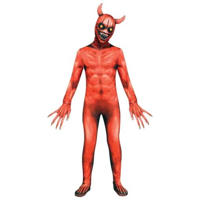 Terrifying Evil Devil Demon with Light-up Eyes for Kids Medium