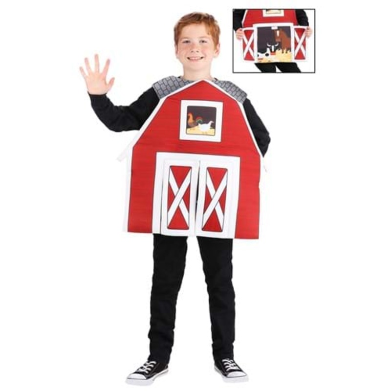 Big Red Barn Costume for Kids Standard