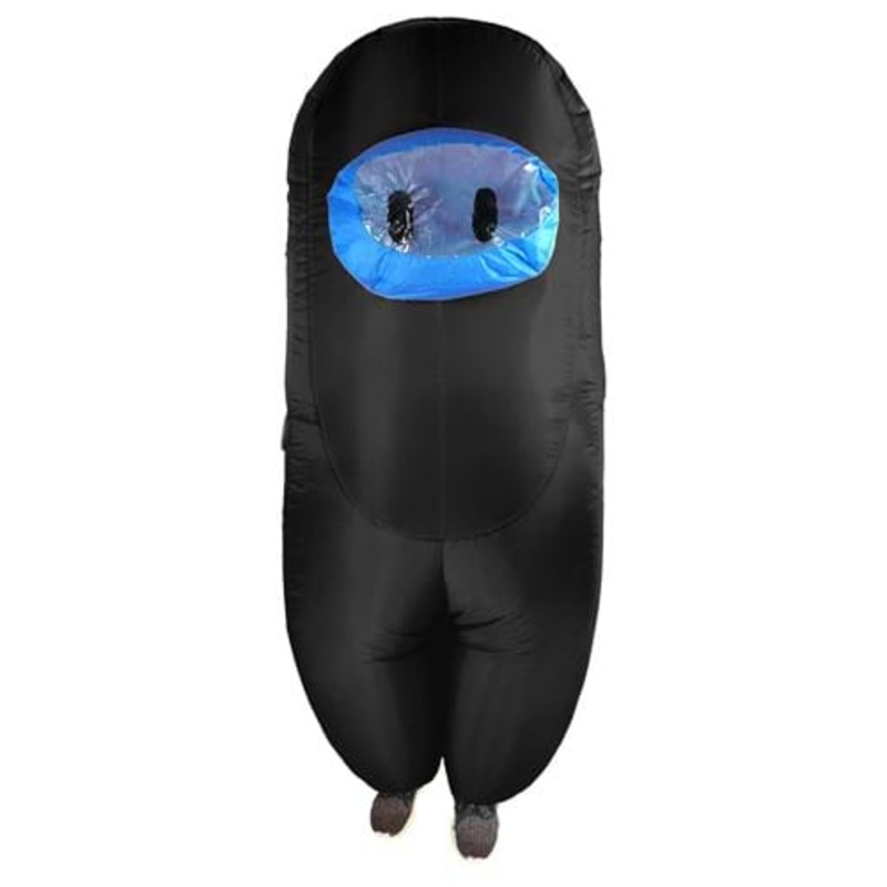 Black Sus Crewmate Killer Costume for Kids Standard