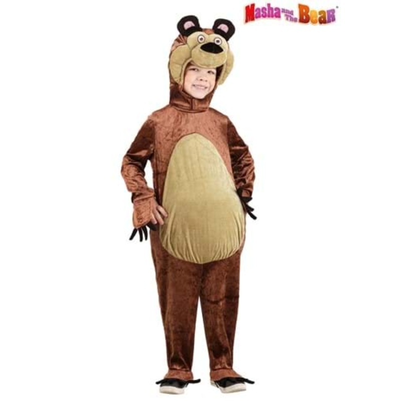 Boy's Masha and the Bear Toddler Bear Costume 2T