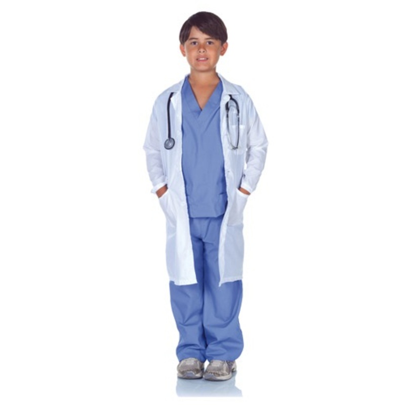 Child Doctor Scrubs with Lab Coat Costume Medium - $29.99