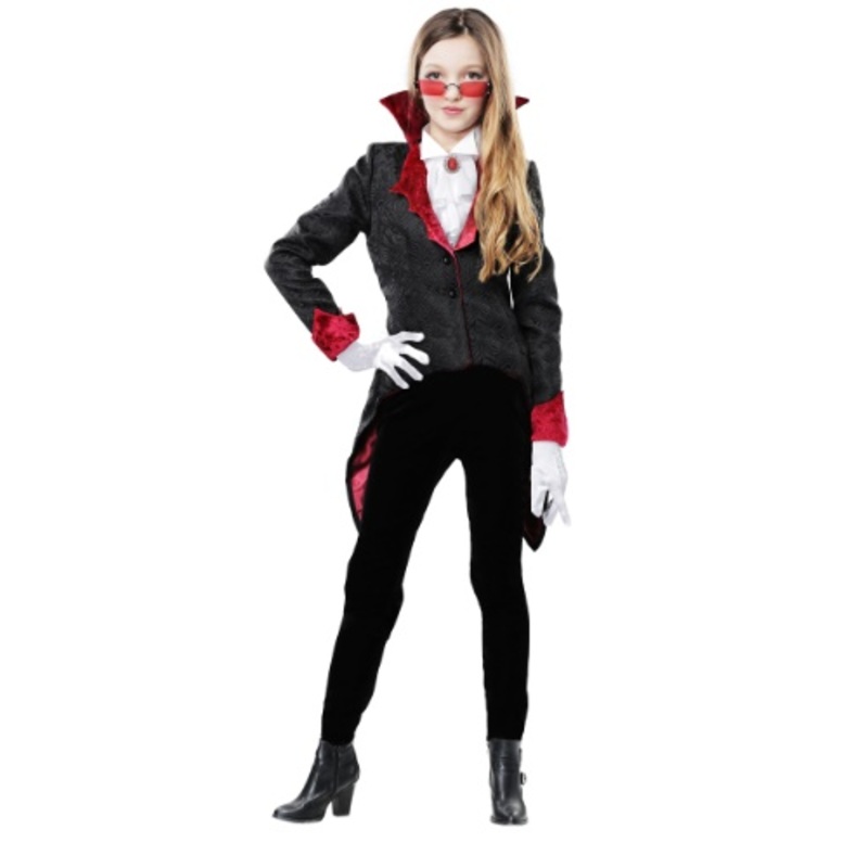 Dashing Vampiress Costume for Girls Small