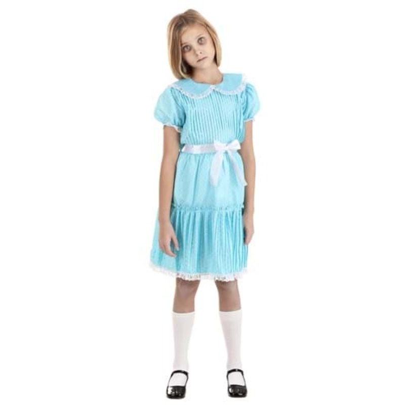Girl's Deluxe Creepy Twin Sister Costume Dress Small
