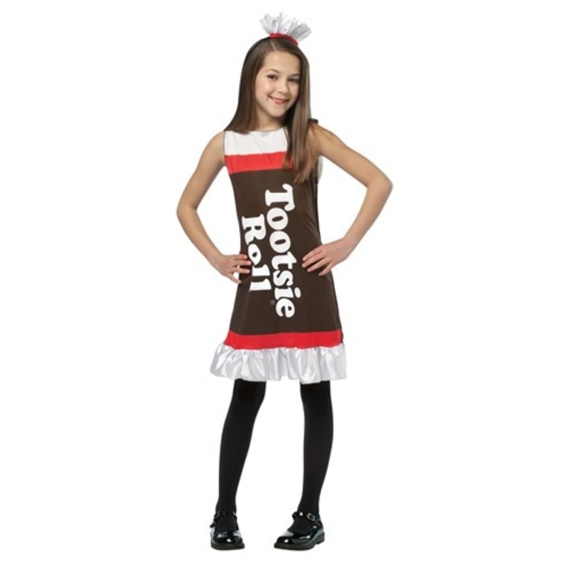 Girls Tootsie Roll Costume Dress Small (Size 4-6x)