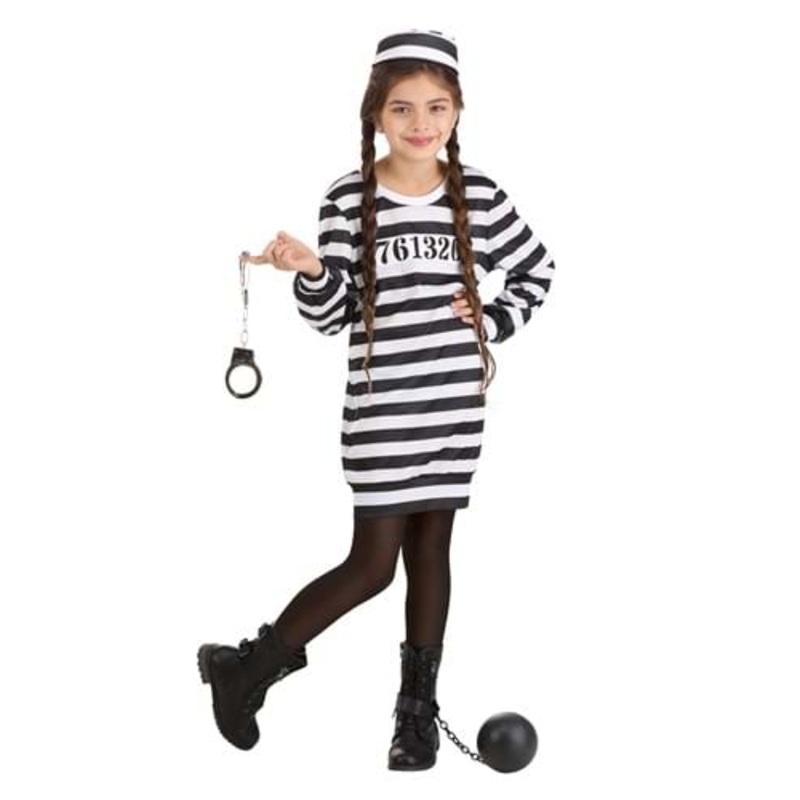 Great Escape Prisoner Costume for Girls Small