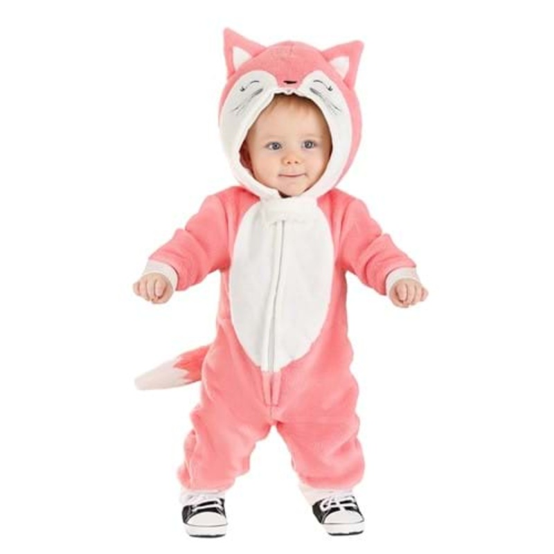 Infant Pink Fox Onesie Costume 0/3 Months