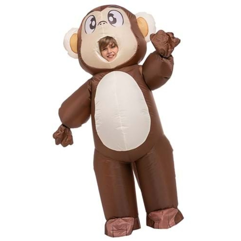 Inflatable Monkey Kid's Costume Medium