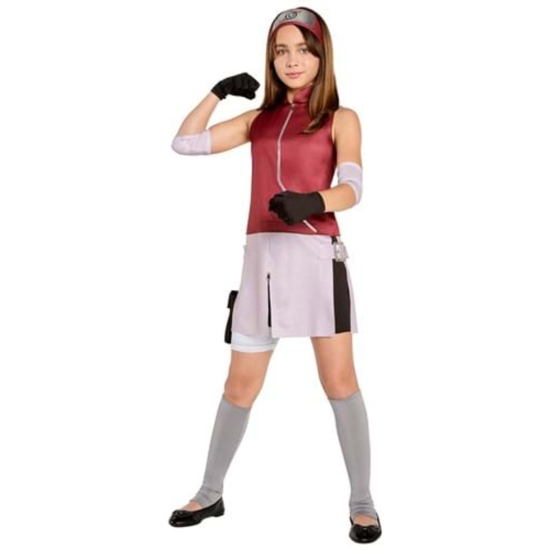 Naruto Shippuden Sakura Costume for Girls Large