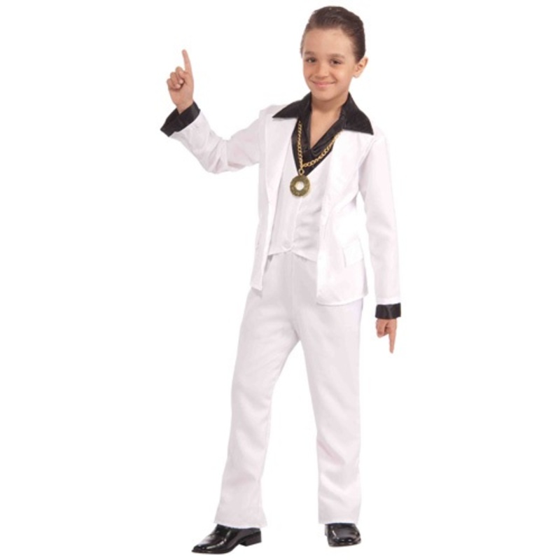 70s Disco Fever Boys Costume Large (12-14)