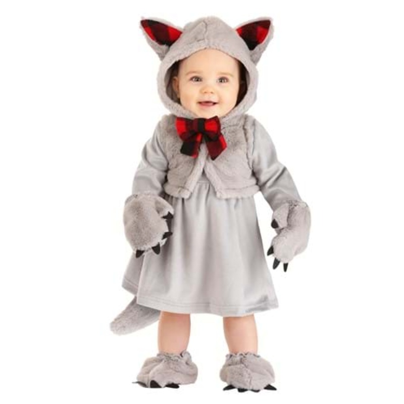 Baby Wolf Costume for Girls 0/3 Months