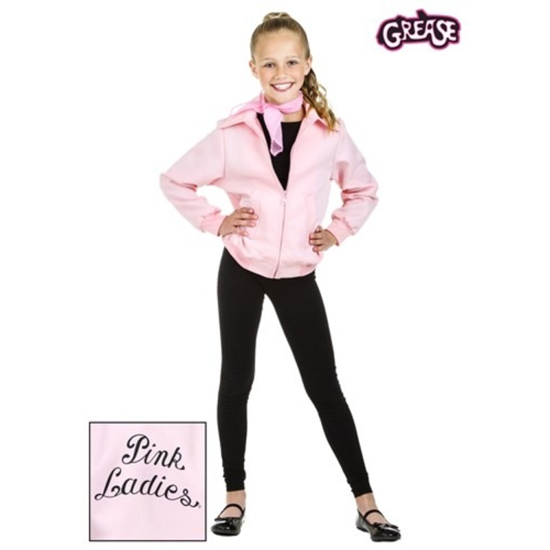 Child Deluxe Pink Ladies Jacket Costume X-Small