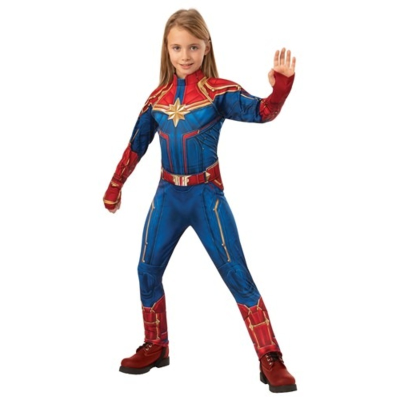 Deluxe Kid's Captain Marvel Costume X-Large