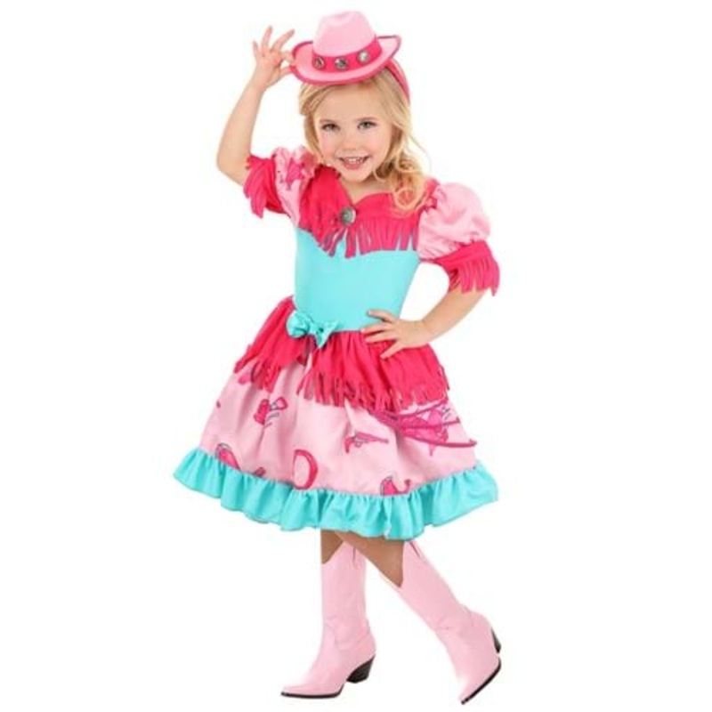 Girl's Pastel Pink Cowgirl Toddler Costume 2T