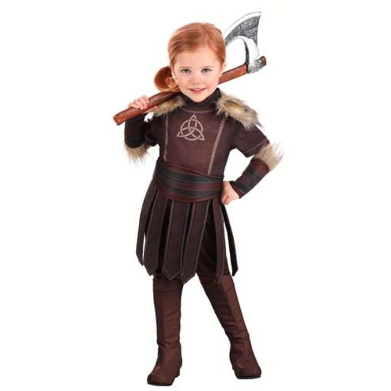 Girl's Valorous Viking Toddler Costume 2T