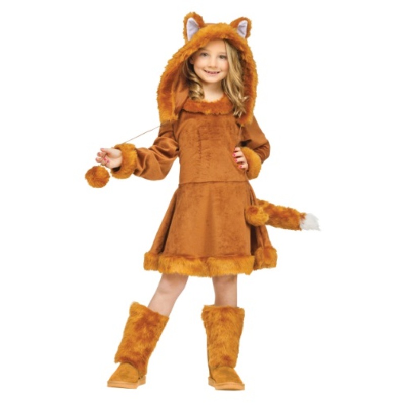 Girls Sweet Fox Costume Medium (8-10)