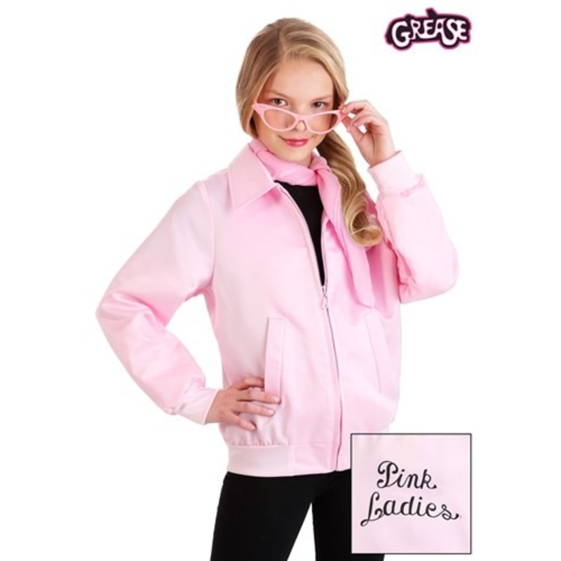 Grease Pink Ladies Costume Jacket for Kids X-Small