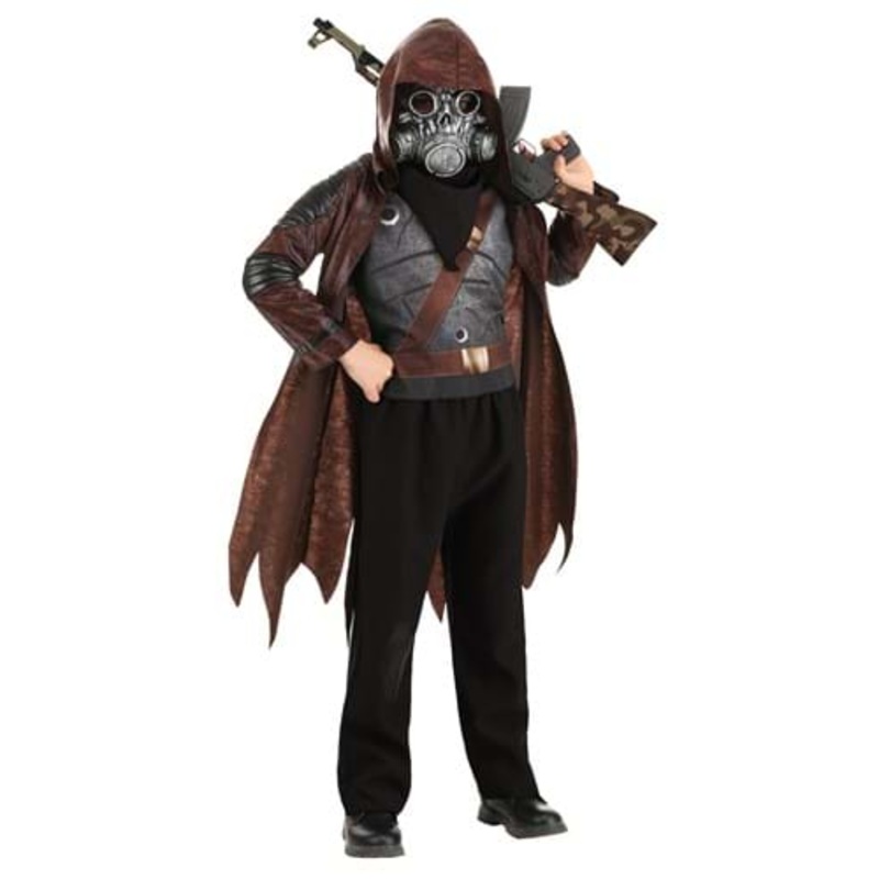Masked Apocalypse Hunter Costume for Boys Small