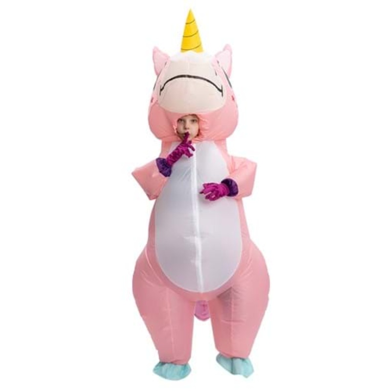 Pink Unicorn Costume Kid's Inflatable  Medium