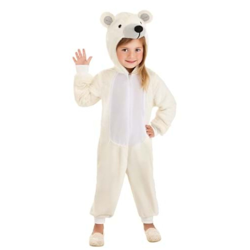 Polar Bear Costume Onesie for Toddlers 2T