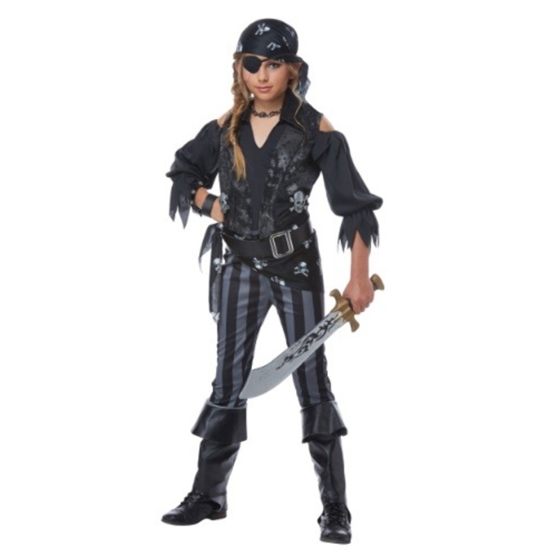 Rebel Pirate Girls Costume Small