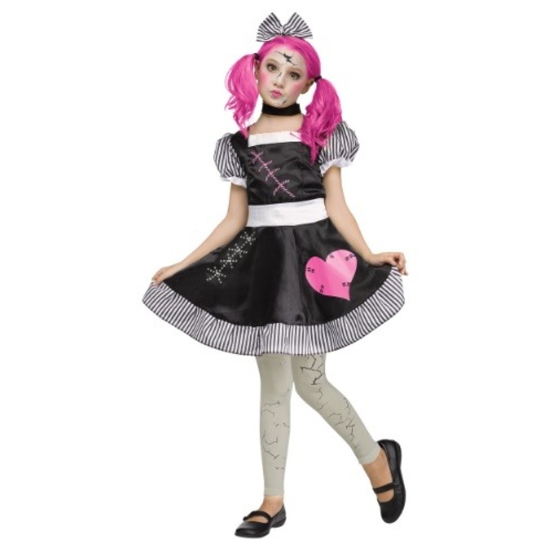 Scary Doll Costume for Girls Medium