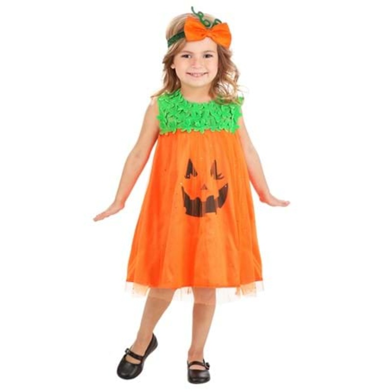 Shimmering Pumpkin Costume for Toddlers 2T