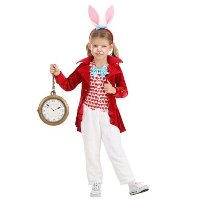 Toddler Dignified White Rabbit Costume for Girls 2T