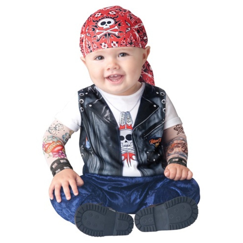 Born to be Wild Biker Infant Costume 0/6MO
