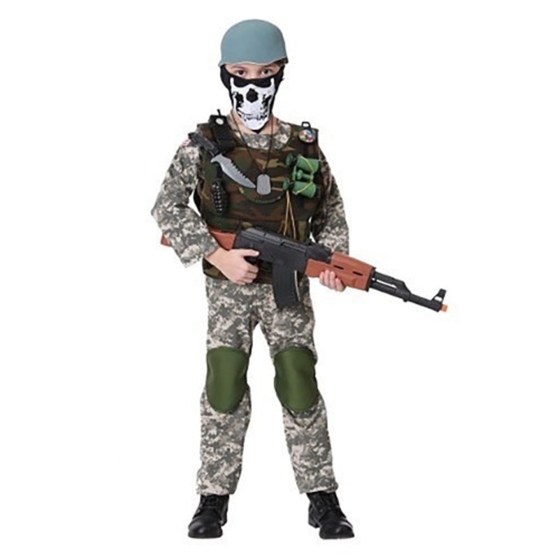 Boy's Camo Trooper Costume X-Large