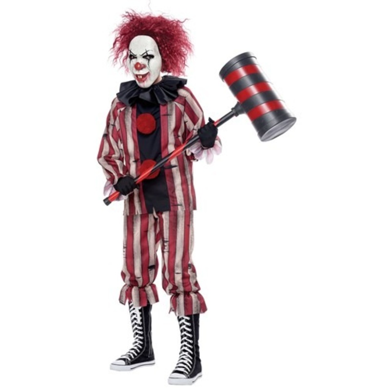 Boys Evil Nightmare Clown Costume Medium