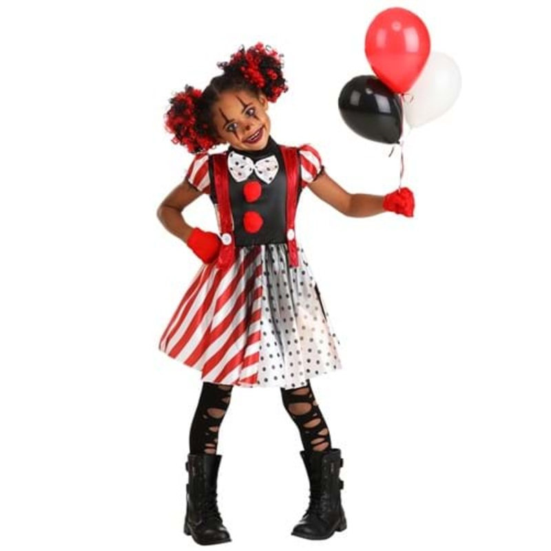 Dangerous Dotty the Clown Costume for Kids Small