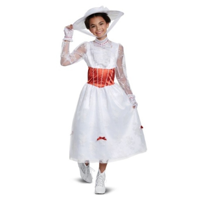 Deluxe Mary Poppins Girl's Costume Size 10/12