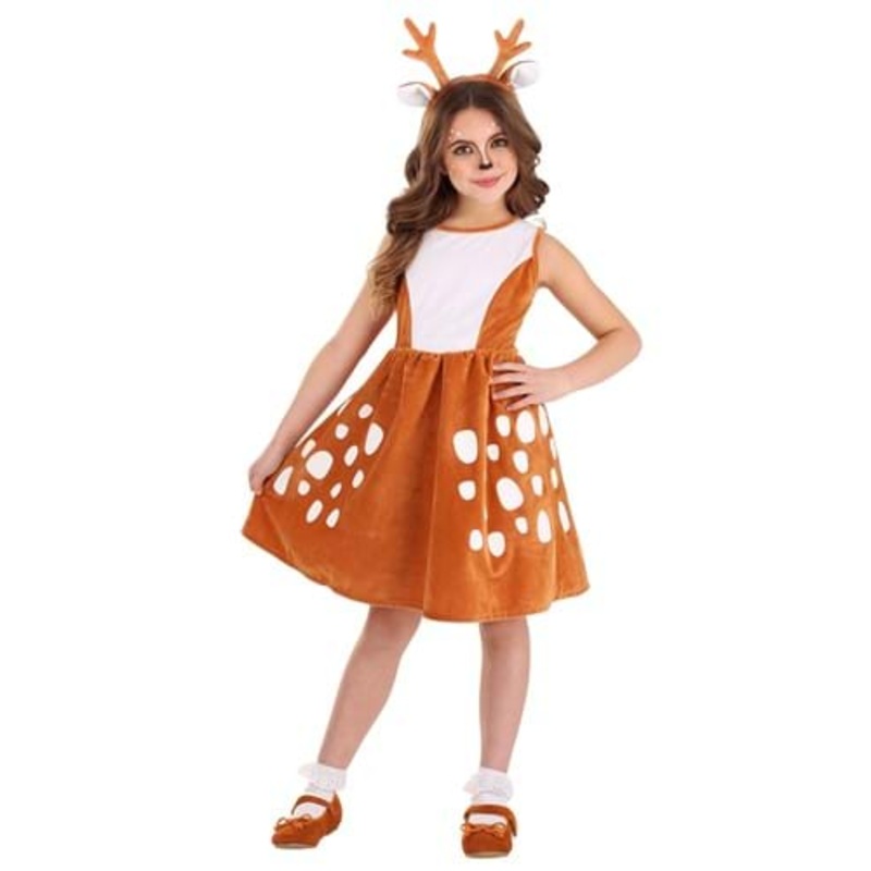Girl's Dazzling Deer Costume X-Small